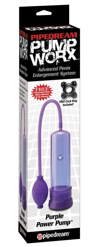 Pump Worx Purple Power Pump - Penis Pumps And Stretchers