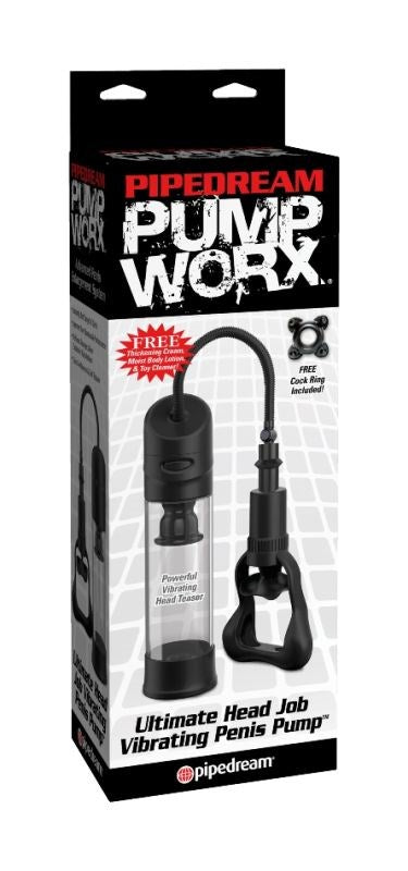 Pump Worx Ultimate Head Job Vibrating Penis Pump - Pumps, Extenders and Sleeves