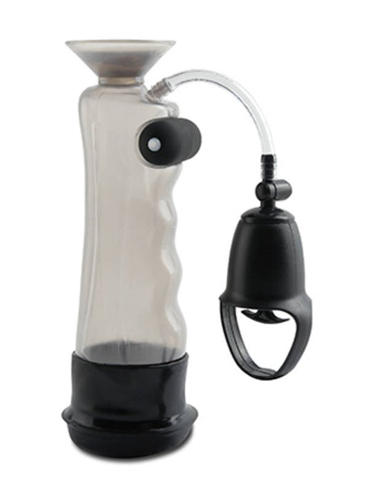 Pump Worx Vibrating Sure Grip Shower Penis Pump - Pumps, Extenders and Sleeves