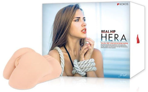 Kokos Real Hip Hera Masturbator with Two Way Massager - Realistic Butts And Vaginas
