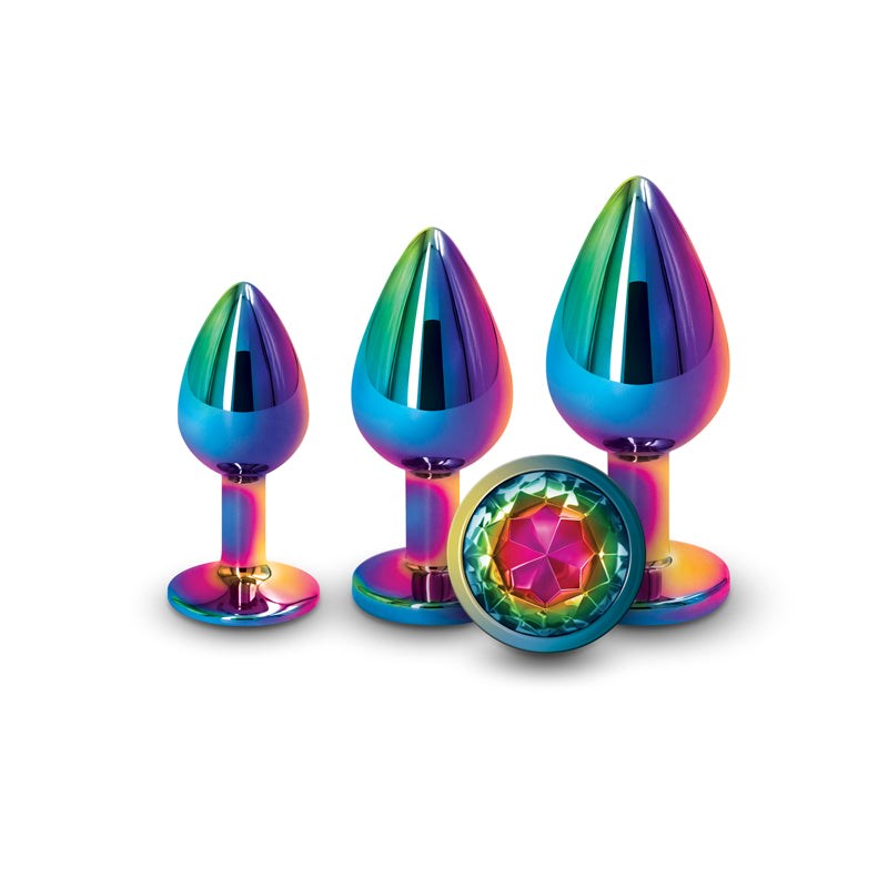 Rear Assets Trainer Kit- Multicolour Rainbow Gem - - Butt Plugs