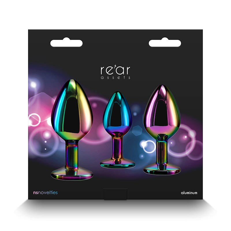 Rear Assets Trainer Kit- Multicolour Rainbow Gem - - Butt Plugs