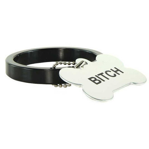 Recruit Aluminum Cock Ring With 4 Dog Tags - Cock Rings