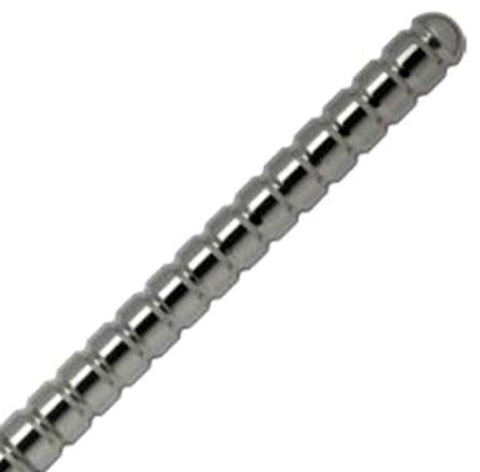 Ribbed Steel Sex Probe - Anal Dildos
