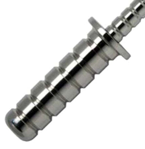 Ribbed Steel Sex Probe - Anal Dildos