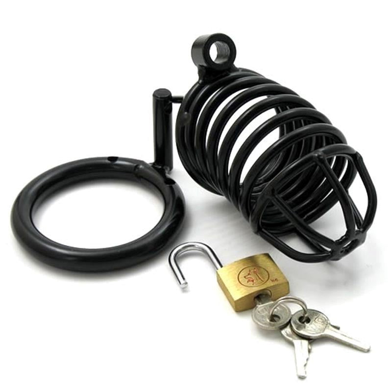 Ridem Tiger Black Male Chastity Device - - Male Chastity