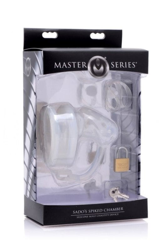 Sados Spiked Chamber Silicone Male Chastity Device - Male Chastity