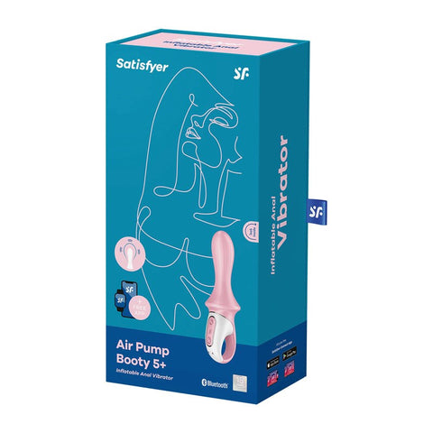Satisfyer Air Pump Booty 5 App Controlled Silicone Anal Vibrator - Anal Vibrators