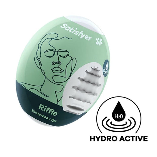 Satisfyer Riffle Mens Pleasure Masturbator Egg - Masturbators and Strokers