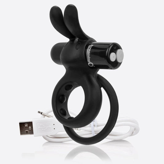 ScreamingO Charged Ohare Vibrating Rabbit Cock Ring - Cock Rings