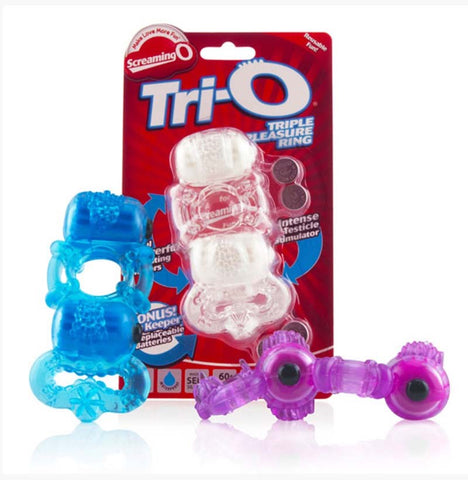 ScreamingO Tri-O Triple Pleasure Ring - Cock Rings