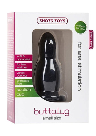 Shots Toys Small Buttplug Black - Butt Plugs