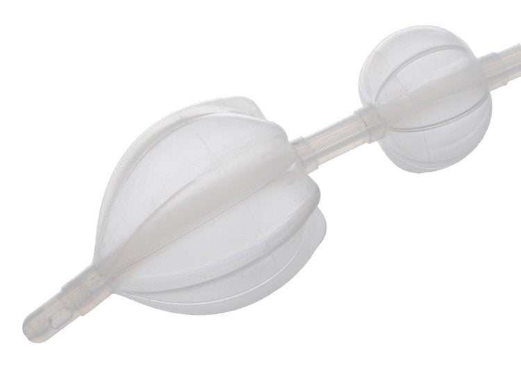 Silicone Anal Catheter with Bulbs - - Anal Cleansing