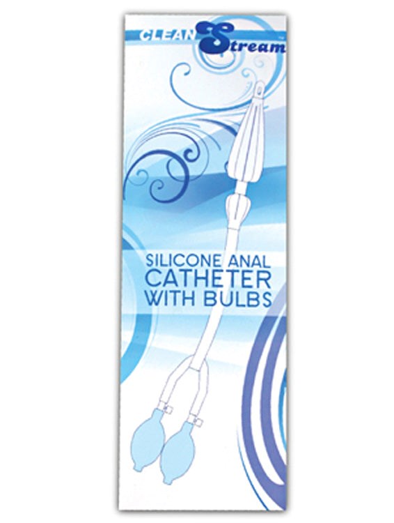 Silicone Anal Catheter with Bulbs - - Anal Cleansing