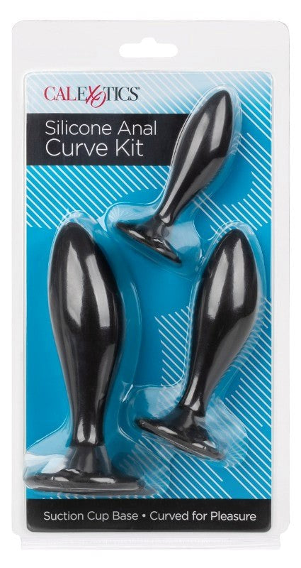 California Exotics Silicone Curve Anal Plug Kit - Butt Plugs