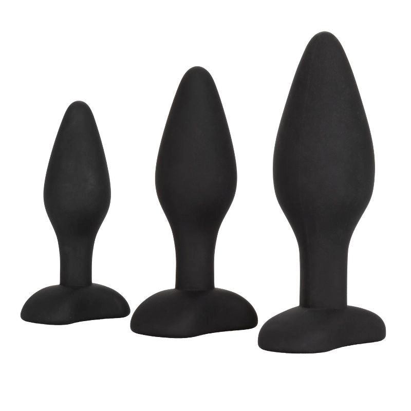 Silicone Anal Exerciser Kit - - Butt Plugs