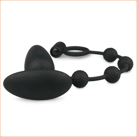 Silicone Butt Plug With Cock Ring Purple - Butt Plugs