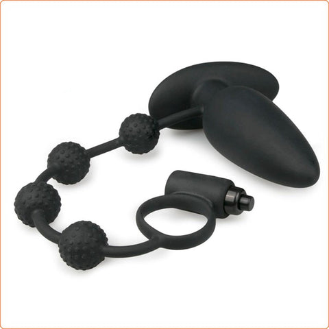 Silicone Butt Plug With Cock Ring Purple - Butt Plugs