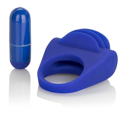CalExotics Silicone Fluttering Enhancer Cock Ring - Cock Rings