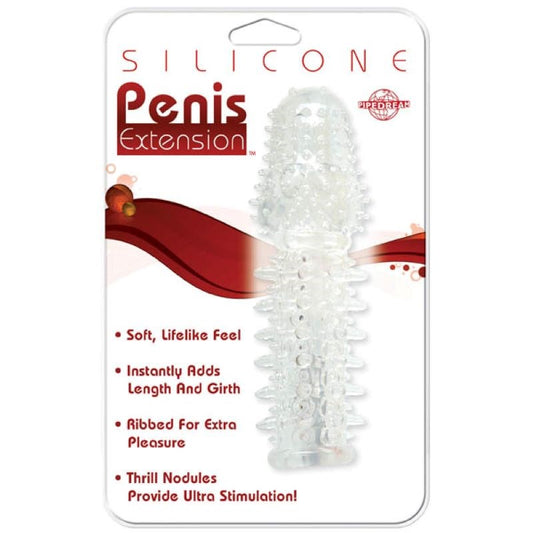 Silicone Penis Extension - Clear - Pumps, Extenders and Sleeves