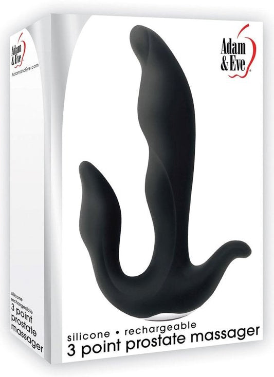 Silicone Rechargeable 3 Point Prostate Massager - Prostate Toys