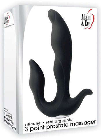 Silicone Rechargeable 3 Point Prostate Massager - Prostate Toys