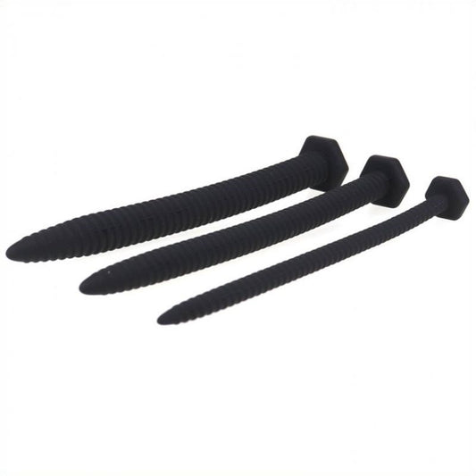 Silicone Screw Penis Plug Kit - Penis Plugs