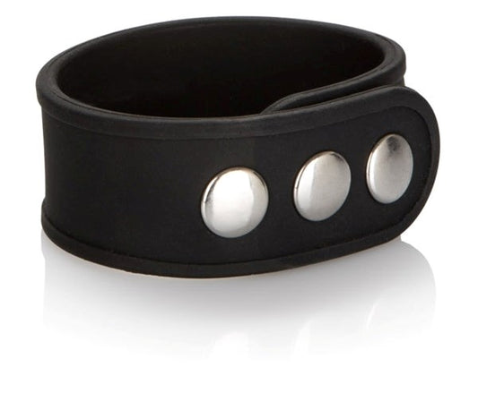 CalExotics Silicone Tri-Snap Erection Enhancer Ring - Stretchy Cock Rings