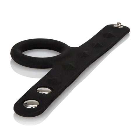 Silicone Tri-Snap Scrotum Support Ring - Cock Rings