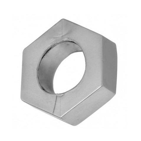 Silver Hex Heavy Duty Cock Ring and Ball Stretcher - Cock Rings