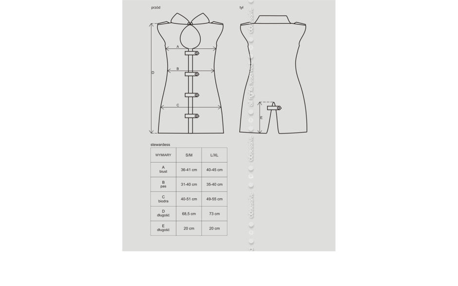 Obsessive Stewardess 3 Piece Sexy Womens Costume - - Fancy Dress Ups