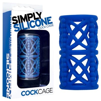 Simply Silicone Cock Cage Sky Blue - Pumps, Extenders and Sleeves