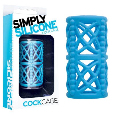 Simply Silicone Cock Cage Sky Blue - Pumps, Extenders and Sleeves