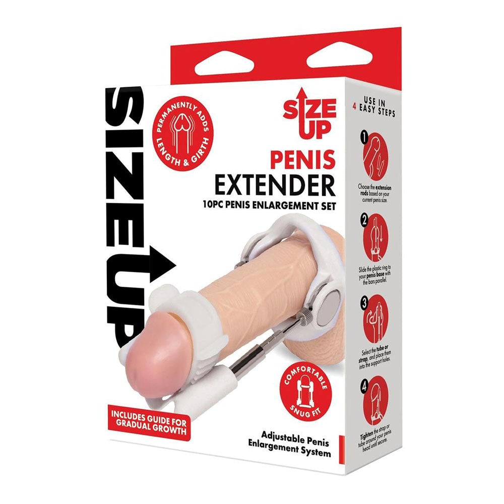 Size Up Penis Extender 10 Piece Set - - Pumps, Extenders and Sleeves