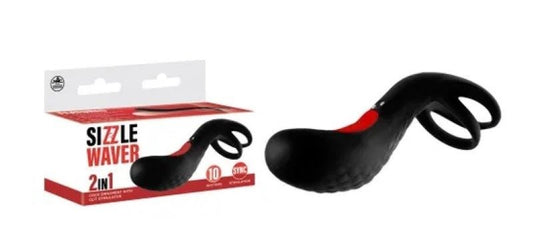 Nanma Sizzle Waver Vibrating Cock Ring - USB Rechargeable - Cock Rings