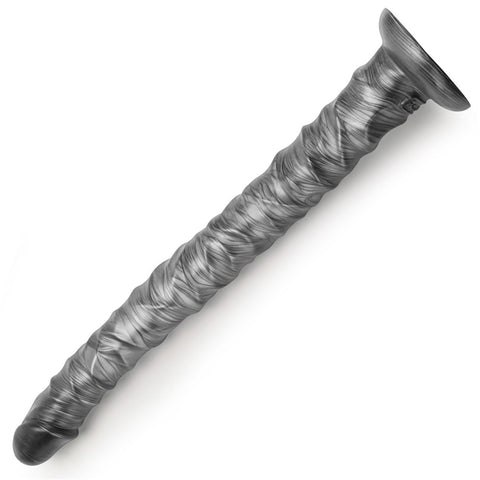 Lovetoy King Sized Vibrax Slider Vibrating Dildo Grey - Vibrating Dildos