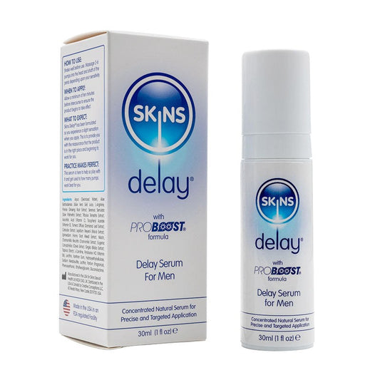 Skins Natural Delay Serum - Boost Intimate Endurance - Delay and Excite Sprays