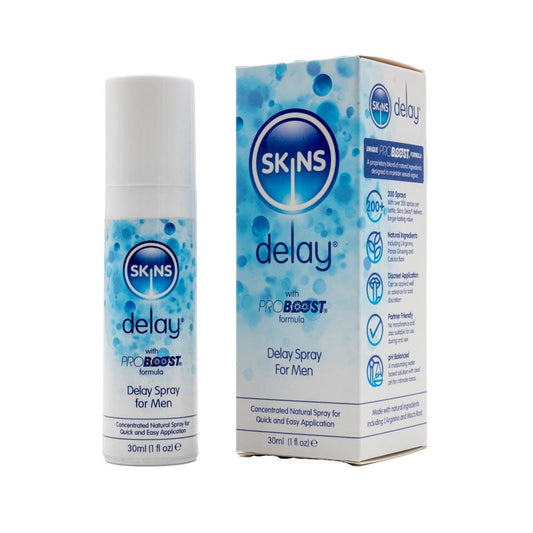 Skins Natural Delay Spray - Discreet Endurance for Lasting Satisfaction - Delay and Excite Sprays