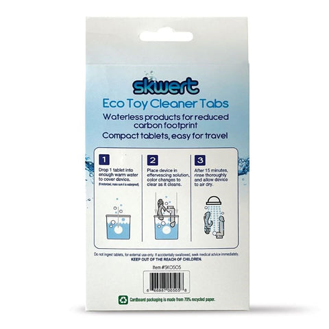 Skwert Eco-Friendly Toy Cleaning Tabs - Hassle-Free Sanitization - Adult Toy Cleaner