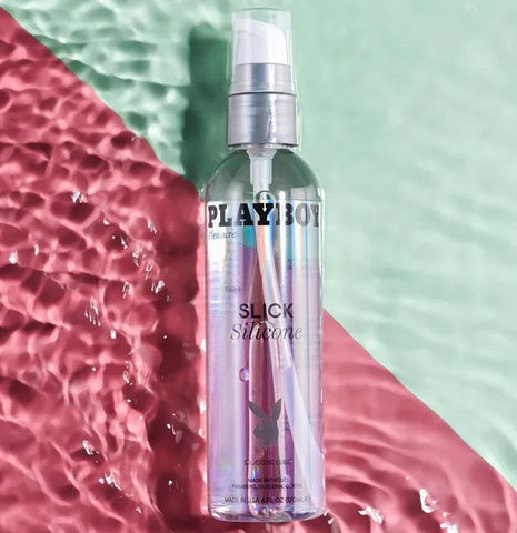 Playboy Pleasure Slick Silicone Based Personal Lubricant - Silicone Based Lubes