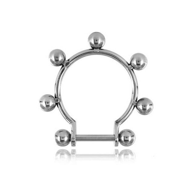 SoGou Frenulum Loop With 7 Barbells - - Cock Rings