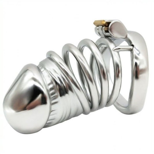 Solid Steel Cock Cage LONG - Male Chastity