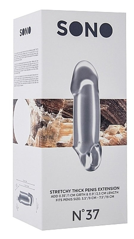 Sono No.37 Stretchy Thick Penis Extension Translucent - Pumps, Extenders and Sleeves