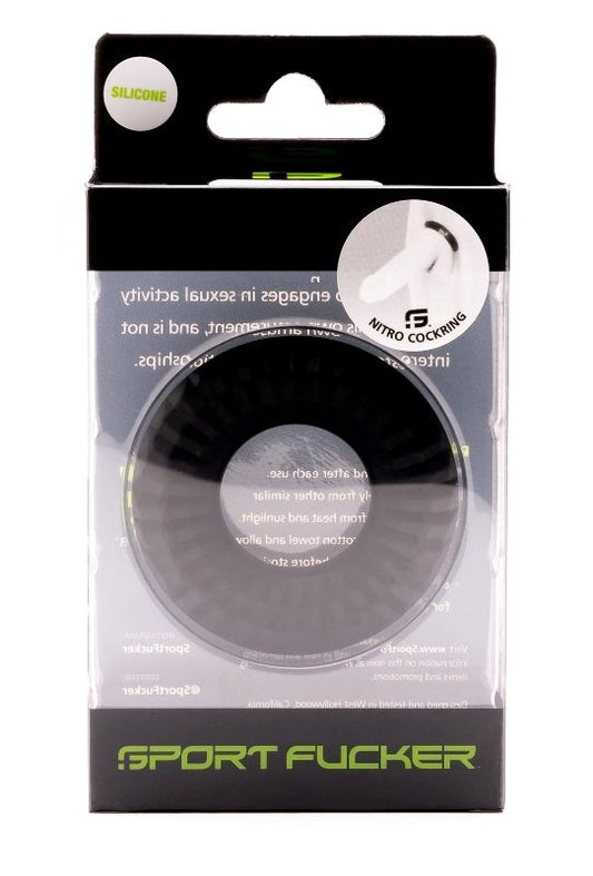 Sport Fucker Nitro Ring Black - Cock Rings