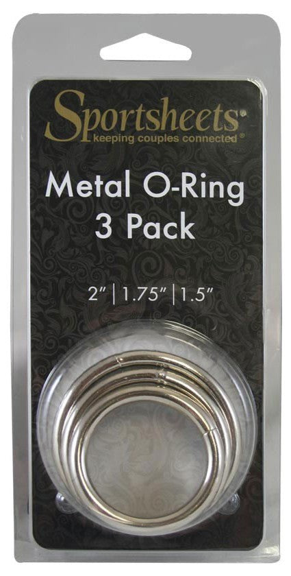 Sportsheets Metal O-Ring 3 Pack - - Cock Rings