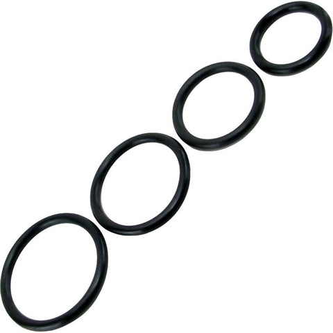 Sportsheets Rubber O-Ring 4 Pack - Cock Rings