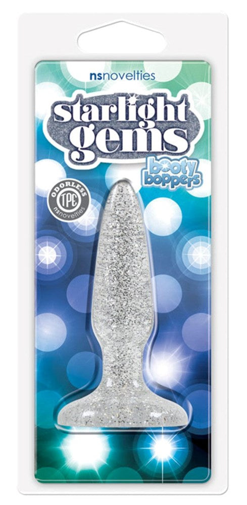 Starlight Gems Booty Boppers Mini Clear - - Butt Plugs