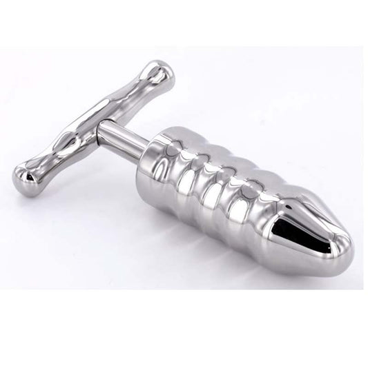 Steel Anal Rammer & T-Bar 4 Rings Handle - Anal Dildos