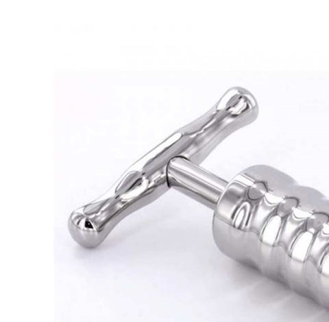 Steel Anal Rammer & T-Bar 4 Rings Handle - Anal Dildos