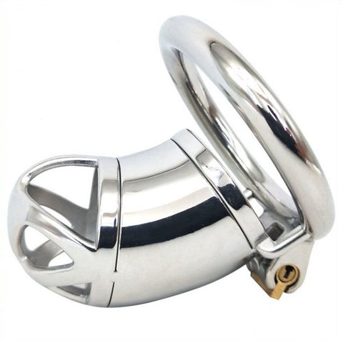 Steel Cock Cage with Lock - Male Chastity